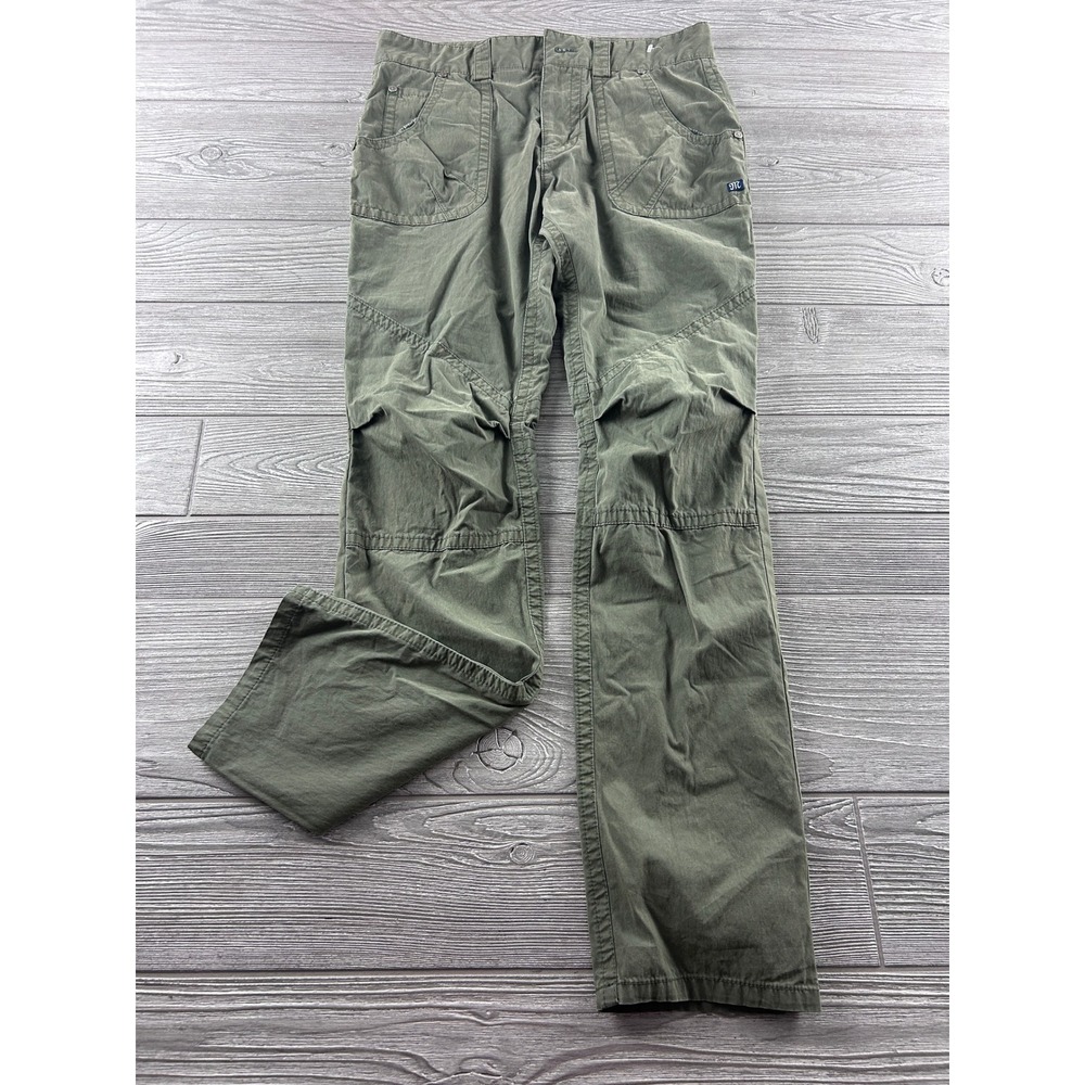 Miss Me CP1243 Cargo Pants Olive Green Straight Leg Utility Trousers Size 26